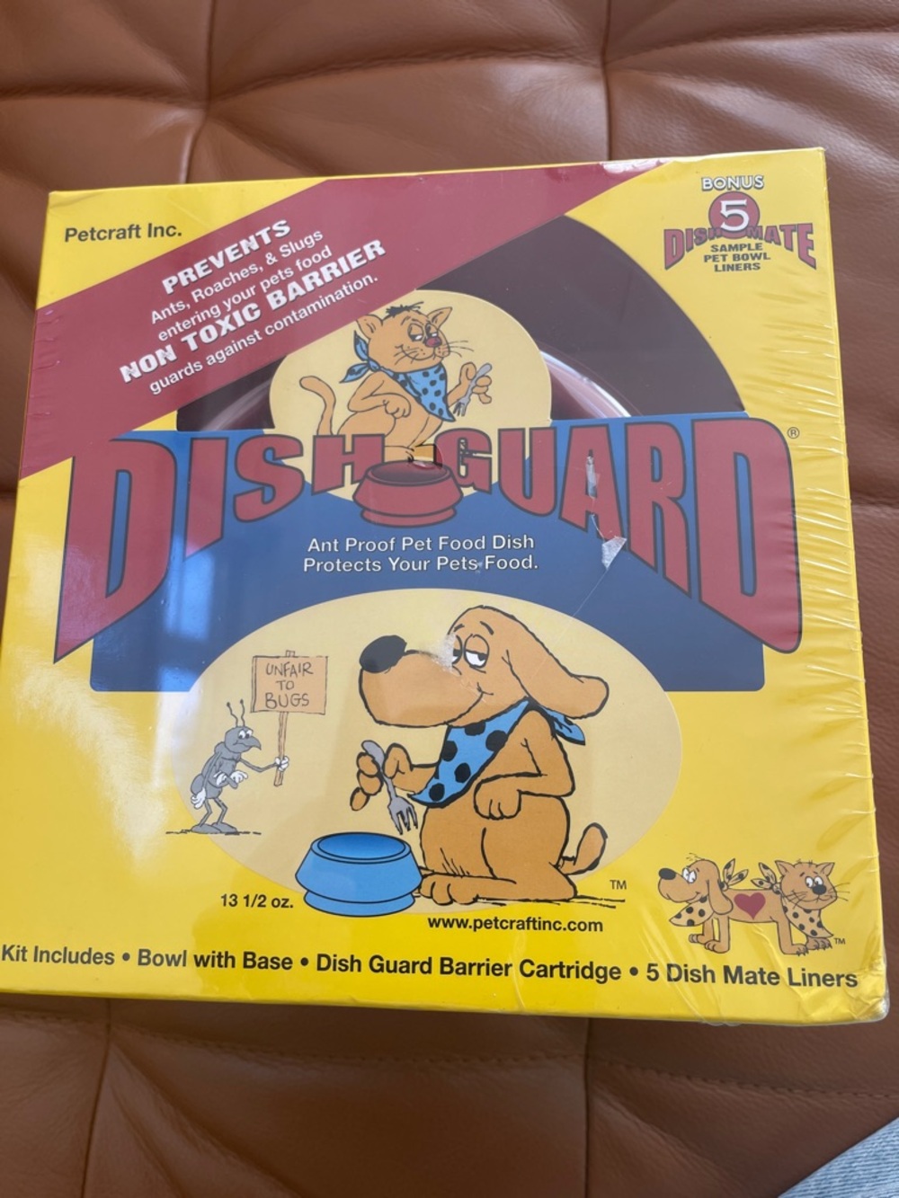Petcraft Inc. Dish Guard Ant Proof Non Toxic Barrier Standard Dog Bowl